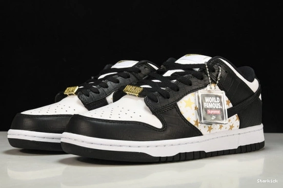  Black DH3228-102 Supreme Stars SB Low Dunk Nike 1213